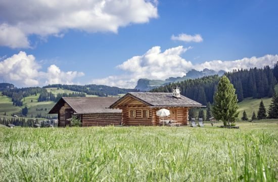 Alm hut on Alpe di Siusi